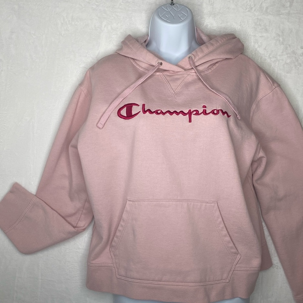 Kid’s Champion Pink Hoodie Sweatshirt Large